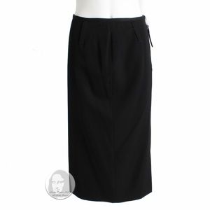 Jean Paul Gaultier Skirt Femme Label Black Chunky Zip Pencil Style US 8